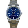 Rolex Oyster Perpetual 34 Sunburst Blue Dial Ref 124200 2022