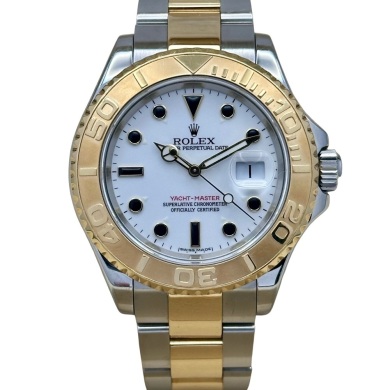 Rolex Yacht-Master 40 White Onyx Dial 18K Yellow Gold Ref 16623 2024 RSC