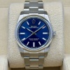Rolex Oyster Perpetual 34 Sunburst Blue Dial Ref 124200 2022 - 4