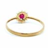 Ruby and Diamond set ring in 9ct Yellow Gold - 4