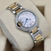 Cartier Ballon Bleu White Romans Diamond Bezel 18K Yellow Gold Ref 3009 - 6