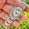Cartier Ballon Bleu White Romans Diamond Bezel 18K Yellow Gold Ref 3009 - 8