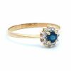 Blue Sapphire and Diamond Ring in 9K Yellow Gold - 2