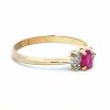 Ruby and Diamond set ring in 9ct Yellow Gold - 2