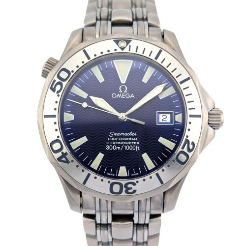 Omega 2231.80 Seamaster Diver 300M Titanium Purple Dial 41.5mm ~1999