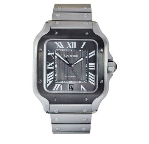 Cartier Santos Large Grey Dial WSSA0037 ADLC