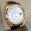 Rolex 326138 Sky-Dweller Silver Roman Dial 42mm 2017 Box & Papers NOS - 4