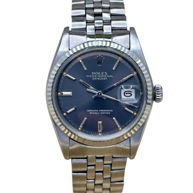 Rolex Datejust 36 Ghost Grey Sigma 18K White Gold Ref 1601 1974