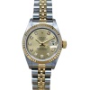 Rolex Lady-Datejust 26 18K Yellow Gold Champagne Big Diamond Ref 69173 1998