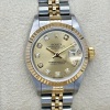 Rolex Lady-Datejust 26 18K Yellow Gold Champagne Big Diamond Ref 69173 1998 - 2