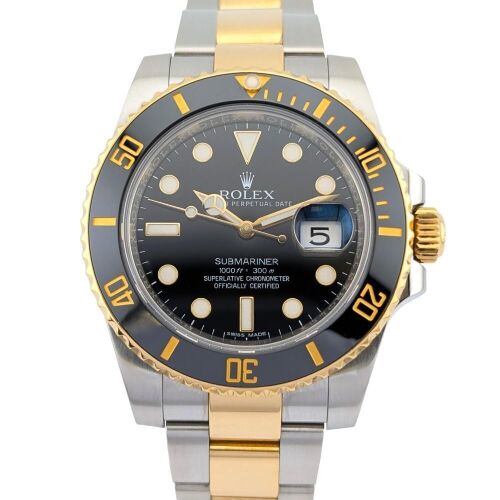 Rolex 116613LN Submariner Date Two Tone 40mm 2015 Box & Papers