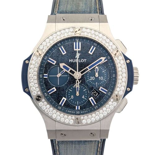 Hublot 301.SX.2770.NR.1104.JPN15 Big Bang Jeans Diamonds 44mm 2019 Box & COA