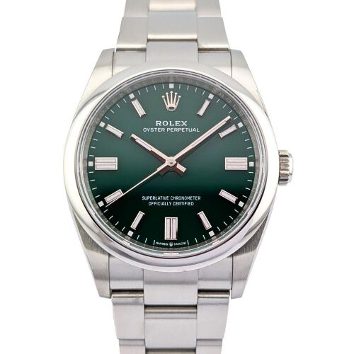Rolex 126000 Oyster Perpetual 36 Green Dial 36mm 2025 Box & Papers