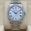Rolex Datejust 36 18K White Gold Bezel Ref 1601 White Buckley Romans Dial 1968 - 4