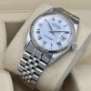 Rolex Datejust 36 18K White Gold Bezel Ref 1601 White Buckley Romans Dial 1968 - 6