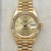 Rolex Lady-Datejust 26 Champagne 18K Yellow Gold President Ref 69178 1995 - 3