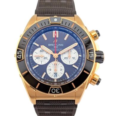 Breitling RB0136 Super Chronomat B01 44 18k Red-Gold 44mm 2022 Box & Papers