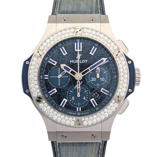 Hublot 301.SX.2770.NR.1104.JPN15 Big Bang Jeans Diamonds 44mm 2019 Box & COA