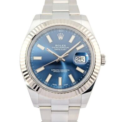 Rolex 116334 Datejust II Azzurro Blue Index Dial 41mm