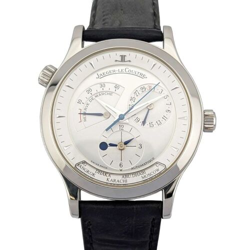 Jaeger-LeCoultre 142.8.92 Master Geographic Silver Dial 38mm
