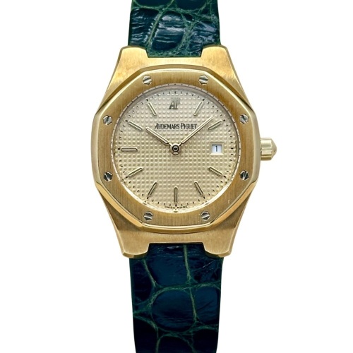 Audemars Piguet Royal Oak 28MM 18K Yellow Gold Champagne Ref 66800 2002