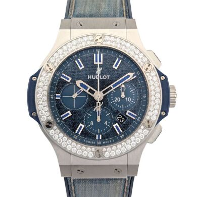Hublot 301.SX.2770.NR.1104.JPN15 Big Bang Jeans Diamonds 44mm 2019 Box & COA