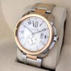 Cartier 3389 Calibre de Cartier Two Tone Silver Dial 42mm ~2010s - 6