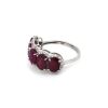 "WHOLESALER CLOSING DOWN MUST BE SOLD" 14K White Gold, Ruby and Diamond, Five Stone Halo Ring - 3