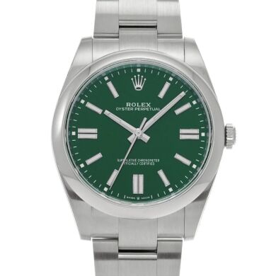 Rolex 124300 Oyster Perpetual 41 Green Dial 41mm 2025 Box & Papers