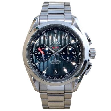Omega Seamaster Aqua Terra GMT Blue Dial Chronograph