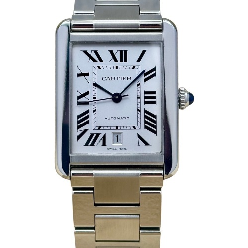 Cartier Tank Solo XL Automatic White Romans Ref W5200027 2014