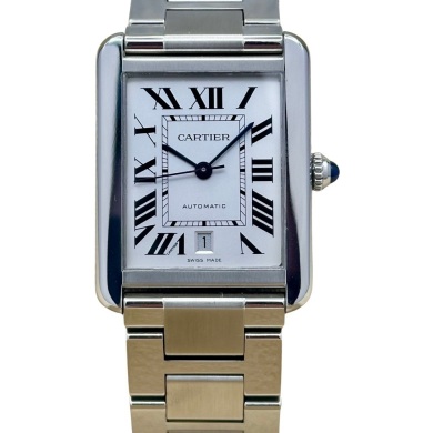 Cartier Tank Solo XL Automatic White Romans Ref W5200027 2014