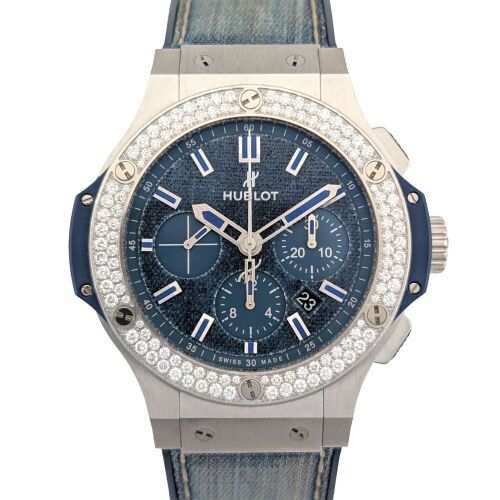 Hublot 301.SX.2770.NR.1104.JPN15 Big Bang Jeans Diamonds 44mm 2019 Box & COA