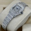 Cartier Santos Galb&eacute;e Small Custom Diamond Set Ref 1565 - 6