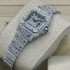 Cartier Santos Galb&eacute;e Small Custom Diamond Set Ref 2423 - 6