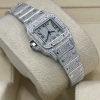 Cartier Santos Galb&eacute;e Small Custom Diamond Set Ref 2423 - 7