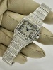 Cartier Santos Galb&eacute;e Small Custom Diamond Set Ref 1565 - 11