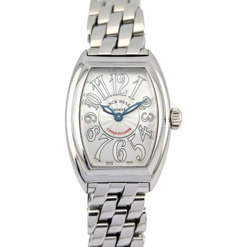 Franck Muller 8005LQZ Conquistador Silver 28mm ~2000s Box & Papers