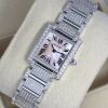 Cartier Tank Fran&ccedil;aise Custom Natural Diamond with Mother of Pearl Dial - 2