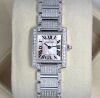 Cartier Tank Fran&ccedil;aise Custom Natural Diamond with Mother of Pearl Dial - 3