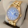 Rolex 18038 Day-Date 36 Blue Vignette Diamond Dial 36mm 1978 Box & COA - 4