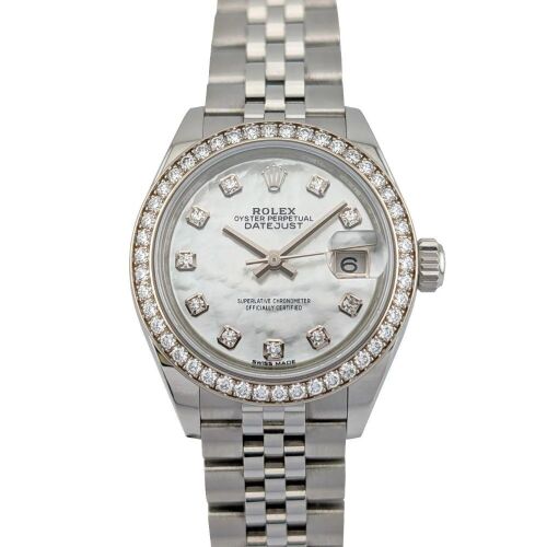 Rolex 279384RBR Lady-Datejust Mother of Pearl 28mm 2018 Box & Papers
