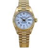 Rolex Lady-Datejust 26 White Diamond 18K Yellow Gold President Ref 69178
