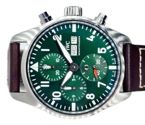 IWC Pilot Chronograph Boutique Green Edition, 2022, Box and Papers