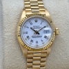 Rolex Lady-Datejust 26 White Diamond 18K Yellow Gold President Ref 69178 - 2