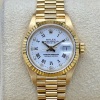 Rolex Lady-Datejust 26 White Diamond 18K Yellow Gold President Ref 69178 - 3