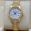 Rolex Lady-Datejust 26 White Diamond 18K Yellow Gold President Ref 69178 - 5