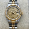 Rolex Lady-Datejust 26 Linen Dial Ref 69173 - 3