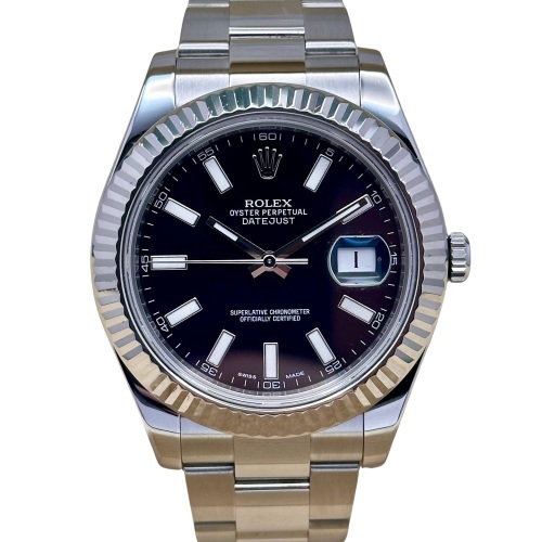 Rolex Datejust II 41MM Black Dial Ref 116334 2013