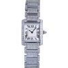 Cartier Tank Fran&ccedil;aise Custom Natural Diamond with White Roman Dial